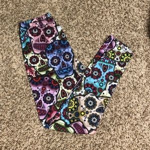 Sugar skull leggings